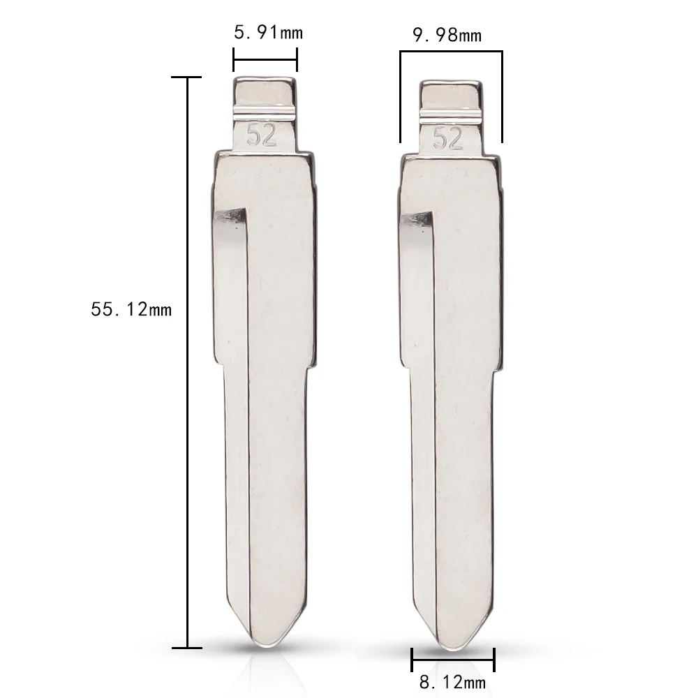 KEYYOU In Metallo Bianco di Vibrazione Uncut KD Tipo di Chiave A Distanza della Lama #52 per Suzuki Swift NO. 52 lama