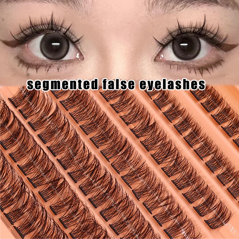 Individual Cluster False Eyelashes Soft Bundle DIY Cosplay Makeup Wispy Reusable Little Devil Natural Lash for Eyelash Extension