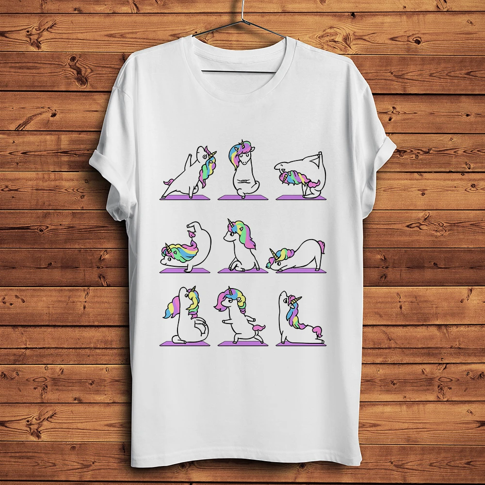 Cute Dancer Unicorn Pole Dancing Funny TShirt Men Homme Short Sleeve Tee Breathable Unisex Streetwear T Shirt