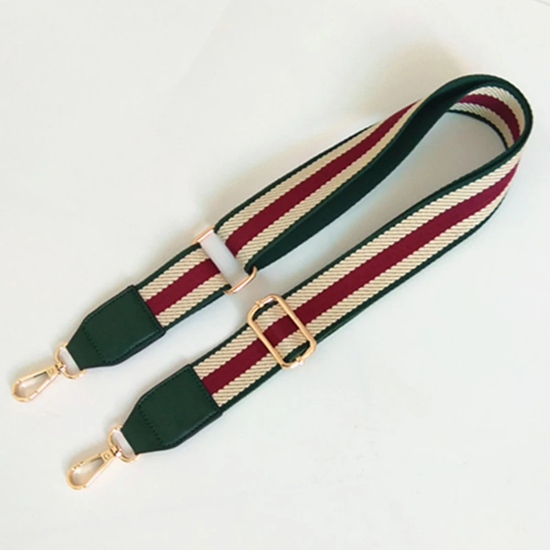 Striped Shoulder Bag Strap Vintage Crossbody Width Shoulder Straps Leather Bag Part Accessories Women 120cm Handles For Handbag