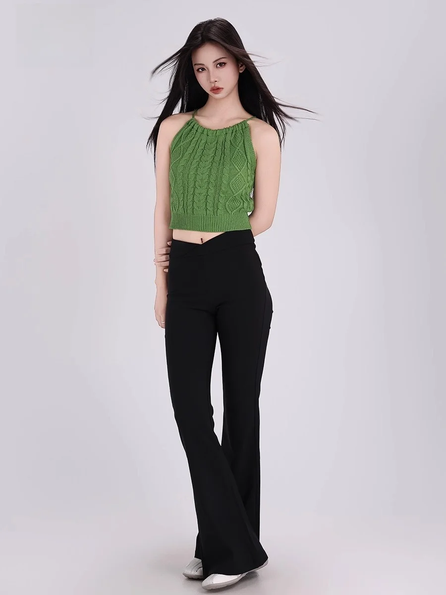 Sweet Spicy Knitted ter Top Women Summer Design Unique Inner Wear Outer Wear Sexy Sweater Base irt