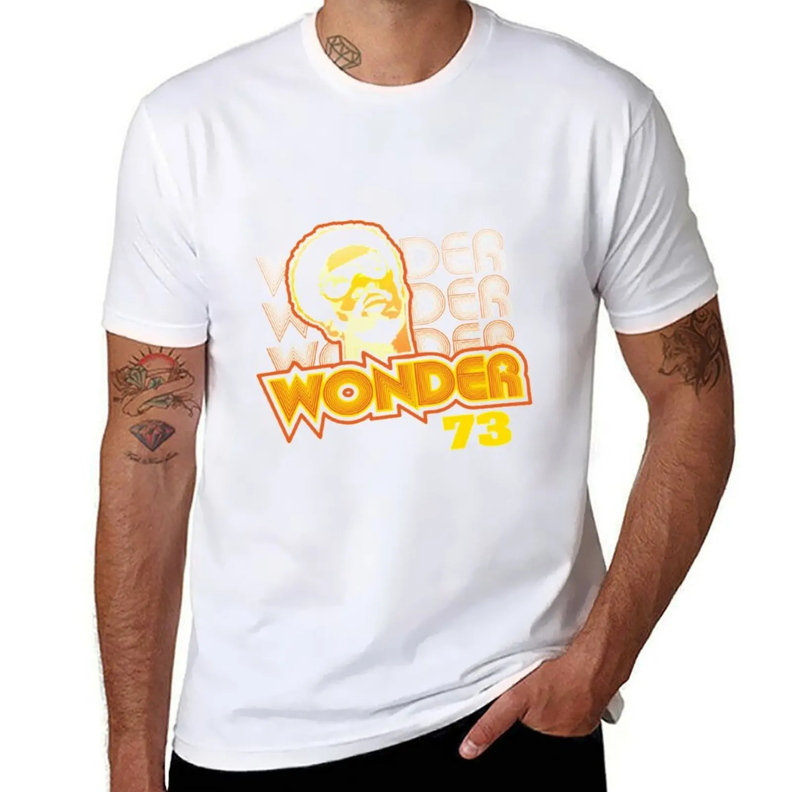 

Stevie Wonder Stevie Wonder 73_ T-Shirt anime t shirts oversize cotton t shirt pack T-Shirt