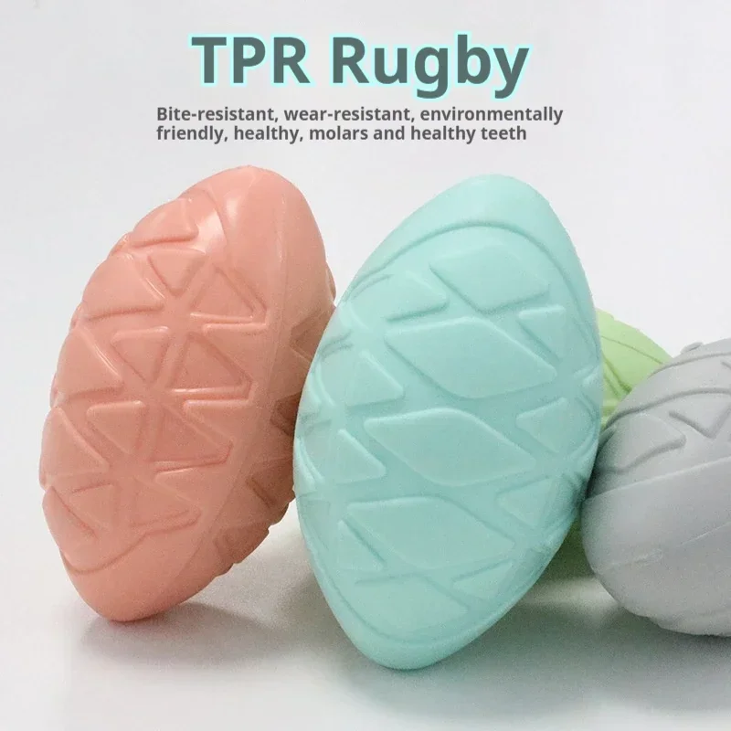 

Pet Dog Toys Bite Resistant Bite Sound Toys Puppy Teeth Grinding Rugby Pet Supplies