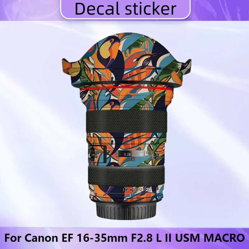 

Для Canon EF 16-35 мм F2.8 L II USM MACRO наклейка на объектив защитная наклейка на кожу пленка защита от царапин покрытие EF16-35 F/2.8L