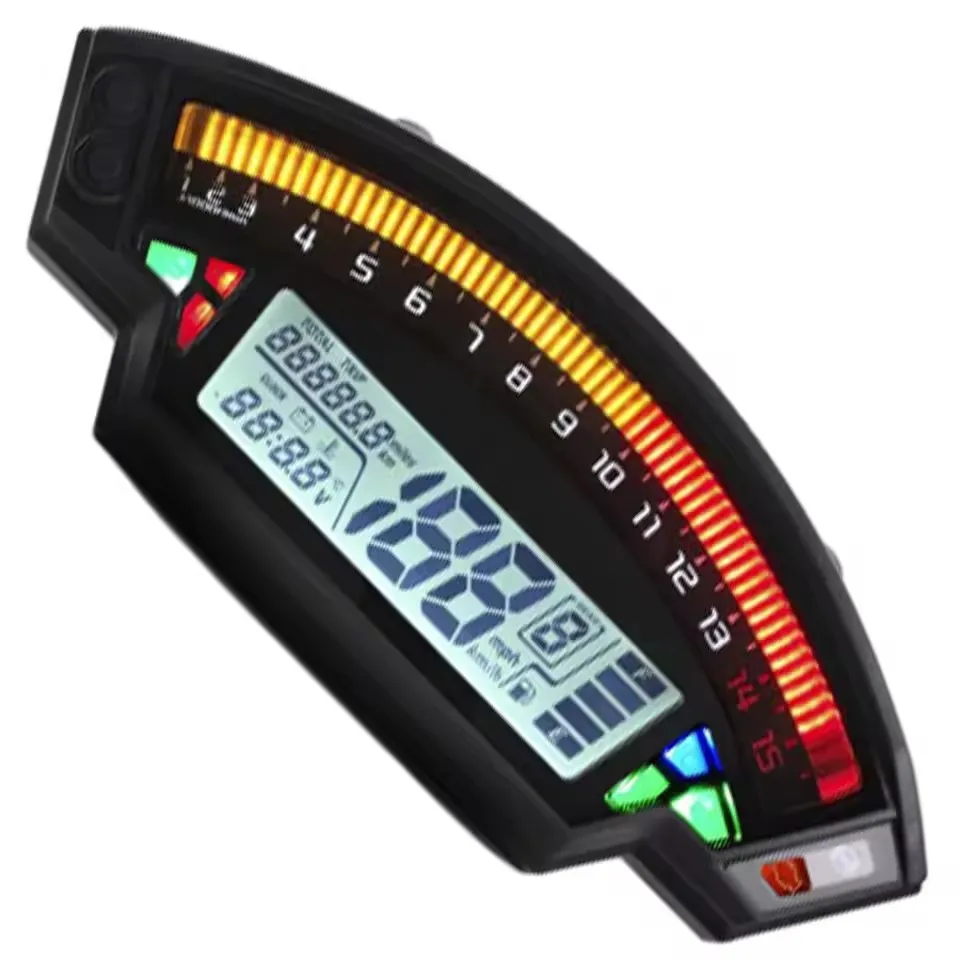 Digital LED Motorcycle Speedometer Odometer Tachometer Fuel Gauge Meter Motorcycle Modification Accessories