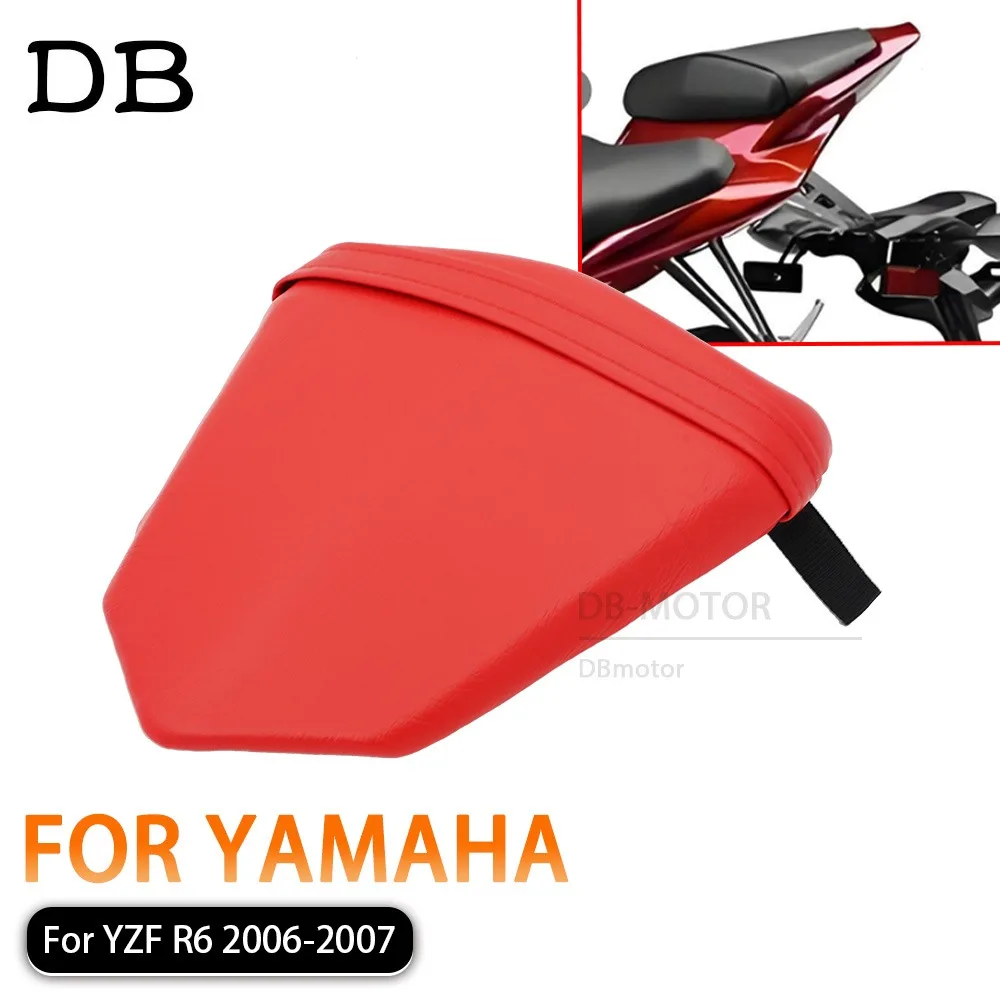 

Motorcycle Rear Pillion Seat Cushion Black Passenger Seat Cushion For Yamaha YZF-R6 YZF R6 2006 2007 Motorcycle Accessories