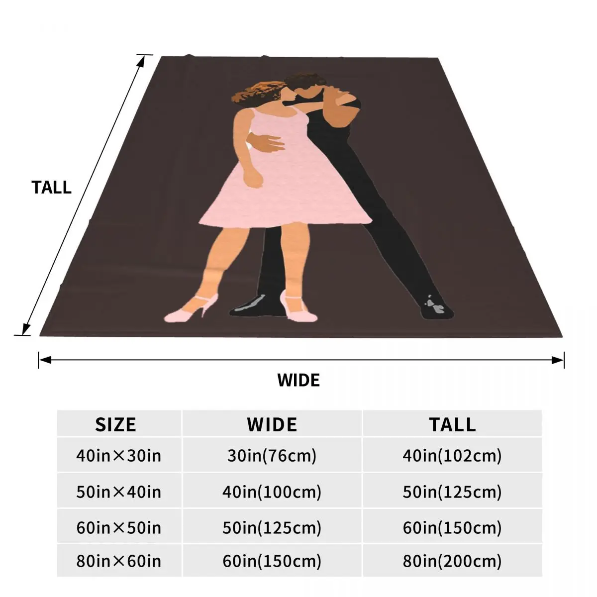 Dirty Dancing Blankets Flannel Sofa Throw Blanket Super Soft for Home Bedroom Office Throws Bedspread Quilt