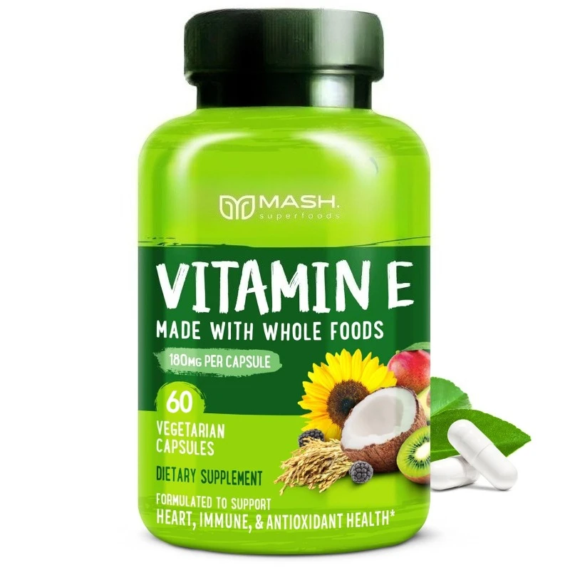 Purevia فيتامين E - مكمل غذائي طبيعي مضاد للأكسدة، البشرة، دعم الجهاز المناعي، خالي من الغلوتين، نباتي #1