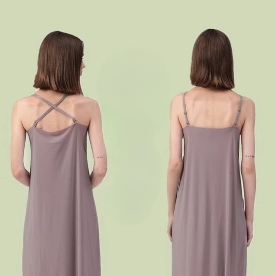 Plus size vestido deslizante de seda gelo sem costura camisola de resfriamento em camadas camisola anti deslizamento design de alça fina para o verão alisamento de as costas