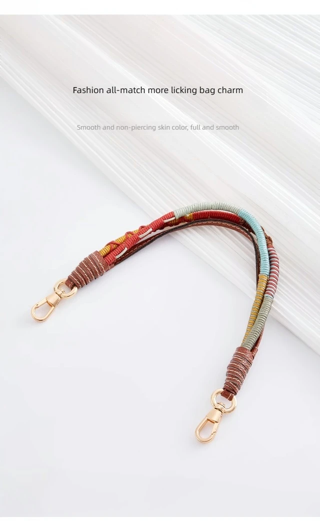 Weaving Handheld Shoulder Strap For Longchamp Mini Handle Bag Strap Modification Bag Accessories