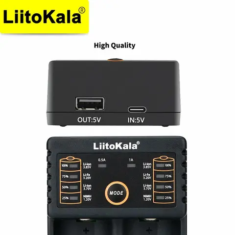 LiitoKala Lii-202 18650 Charger 1.2V/3.7V/3.2V/3.85V 21700 20700 26650 14500 16340 NiMH Li-Ion Battery Smart Charger