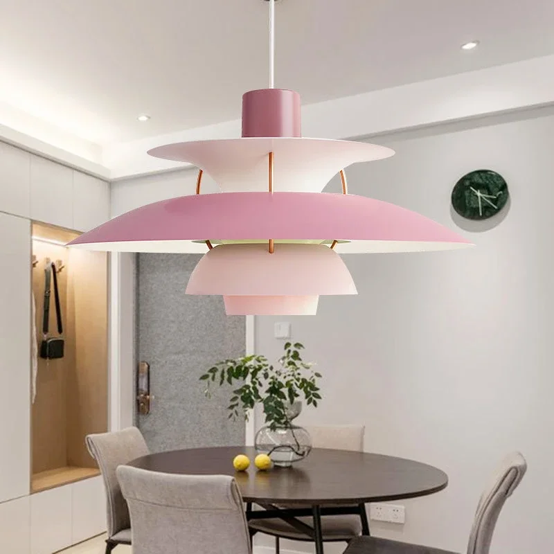 Danish Design Pendant Light High Quality Umbrella Led Hanging Lamp Live Room Loui Lustre Kitchen Paulsen UFO 50 Color Droplamp