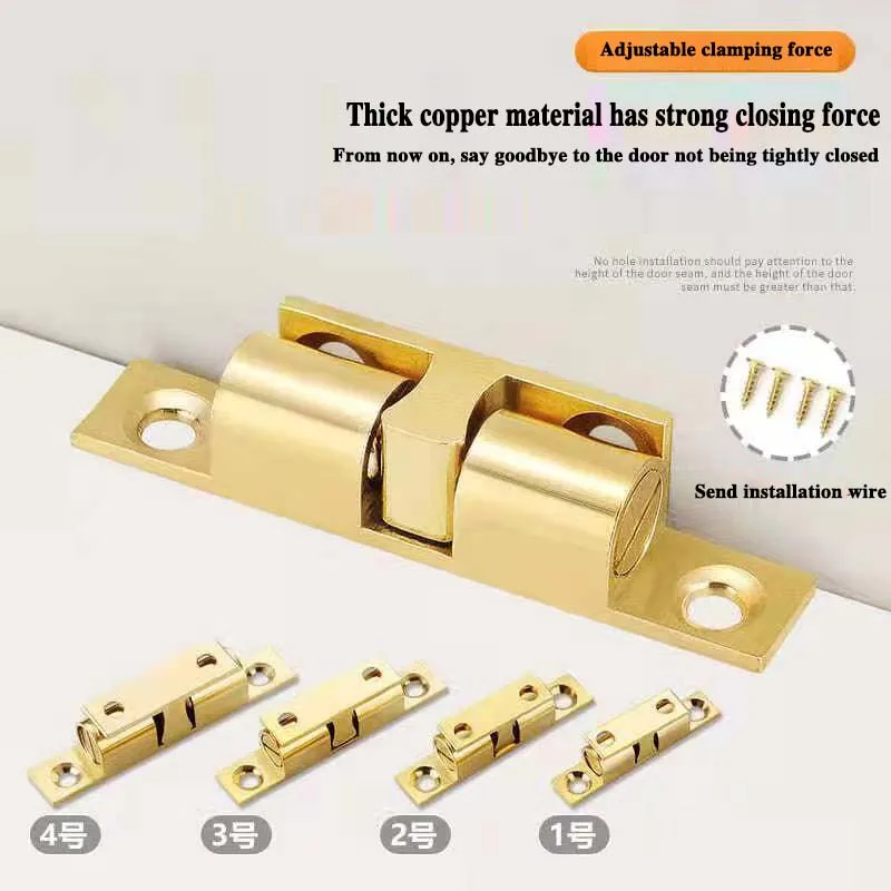 Brass Bead Spring Snap Switch Suitable For Cabinets Hanging Cabinets Wardrobes Wine Cabinets Door Switches Lock Buckles