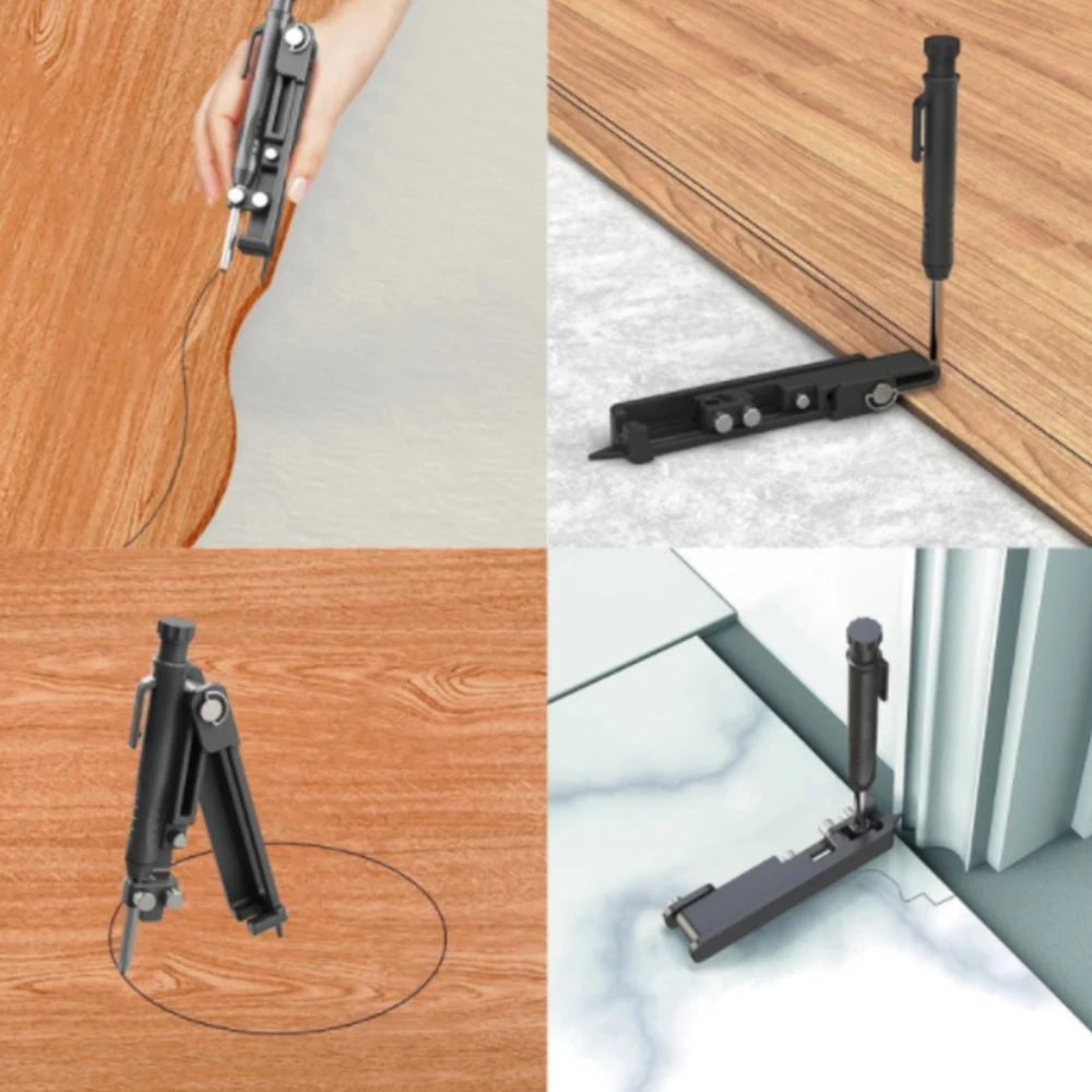 Scribing Tool Adjustable Multi-function Metal Profile Scribing Ruler Contour Gauge Scribe Compass Tool DIY Woodworking