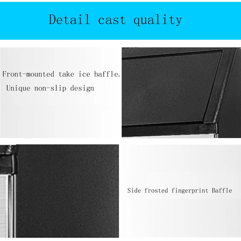 Commercial Ice Maker Tea Shop Milk Tea Room Automatic Ice Machine 50KG Ice Making Machine Household Ice Cube Maker