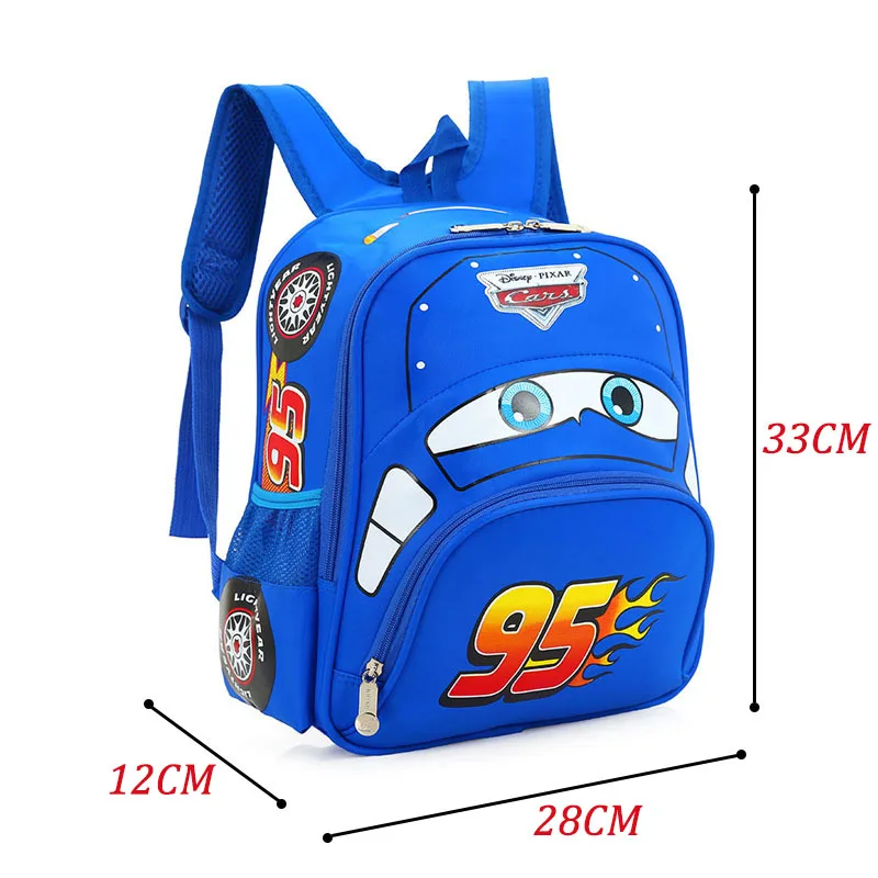 Disney Pixar Lightning McQueen Children 3D Backpack Cartoon Car Stereo School Bag Toddler Baby Boy Girl Backpacks Kid Schoolbag