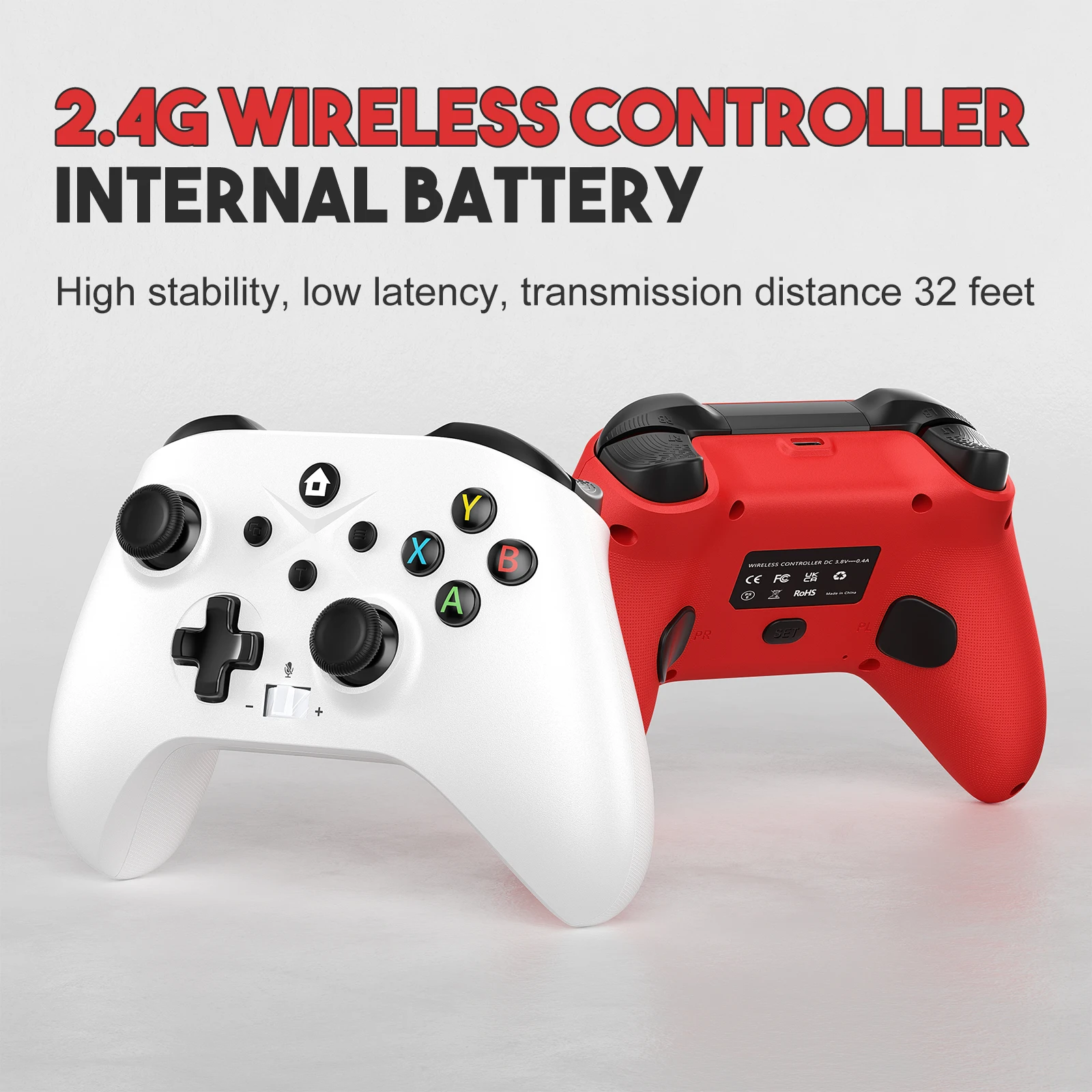 2.4G Wireless Controller For Xbox one/Series/Windows Joystick Support PC With Turbo Keys 6-axis Vibration Controls Accessories