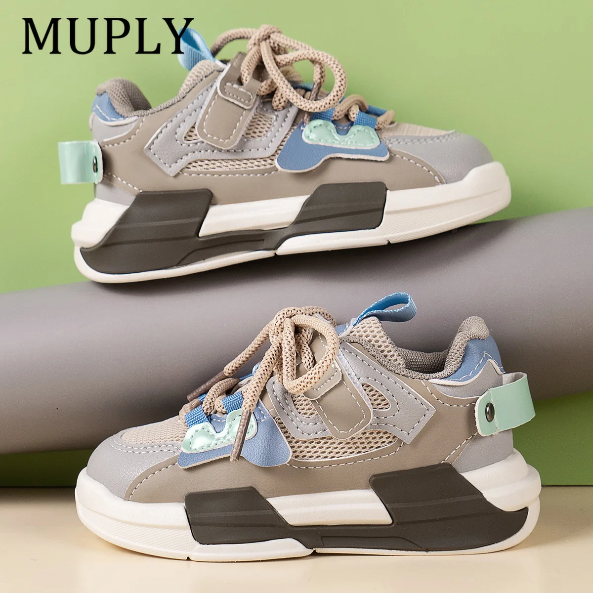 Children Fresh Mesh Shoes Pink Girls Sneakers Spring Fashion Kids Shoes Gray Boys Casual Flat Heel Shoes Student