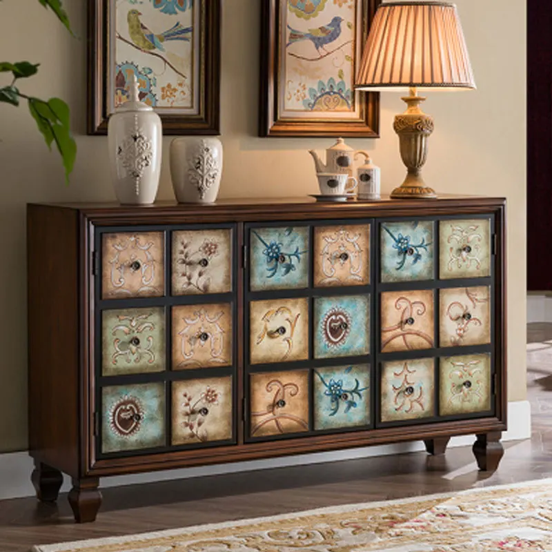 

Американский шкаф для обуви, балкон, массив дерева, домашний окрашенный вход для хранения вещей, большая вместимость, многослойное хранилище в европейском стиле