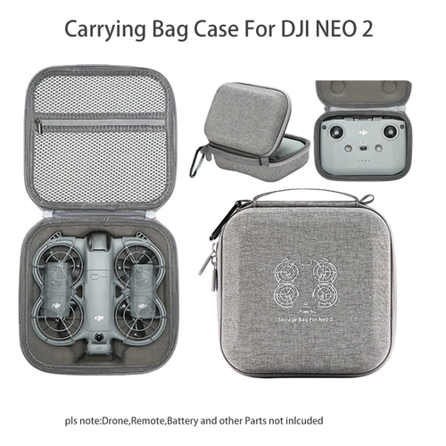 Estuche de transporte a prueba de golpes para DJI NEO 2, bolsa de almacenamiento portátil para DJI Neo 2 RC N3, accesorios de batería remota para Dron