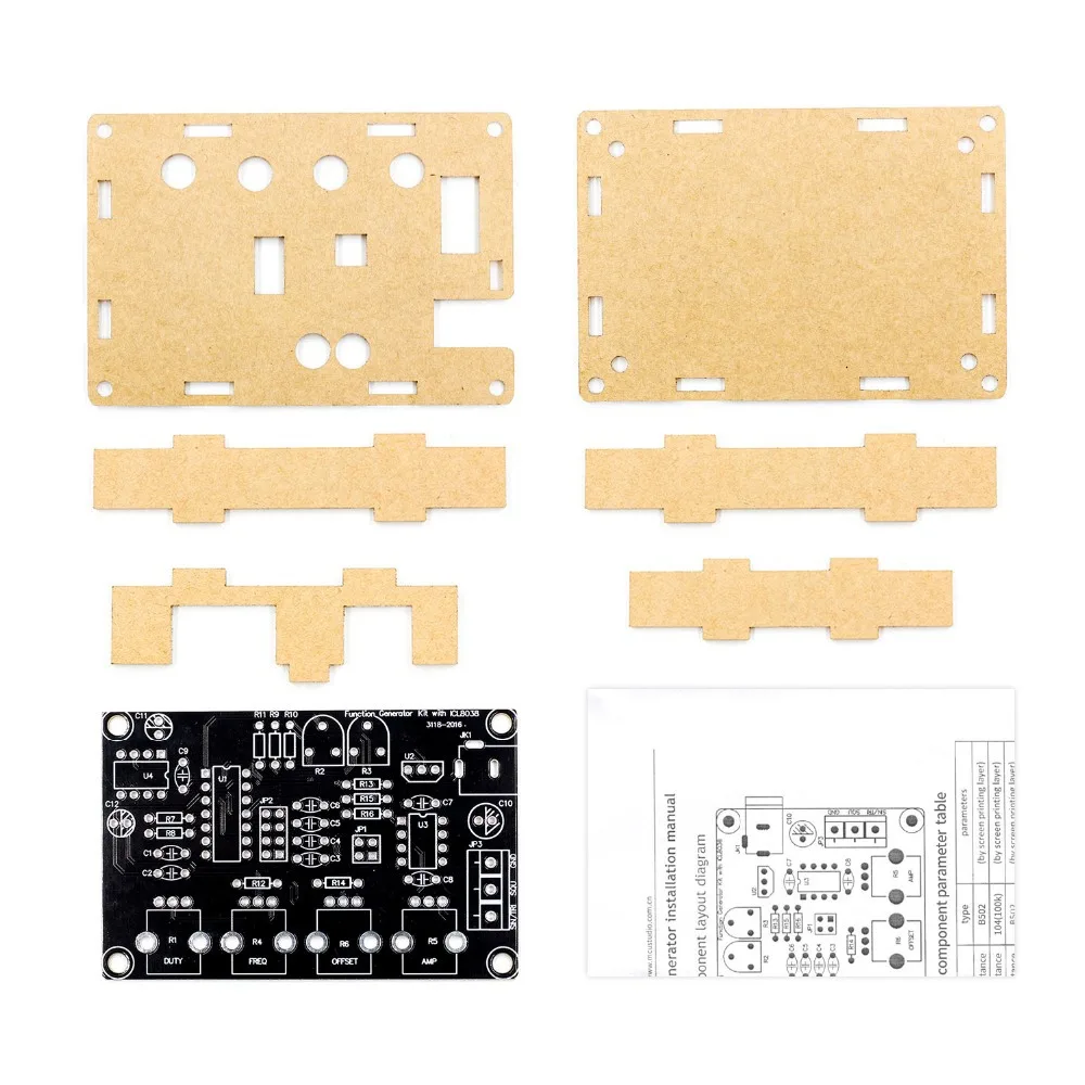 Imagem -03 - Multi-funcional Baixa Freqüência Sinal Gerador Multi Forma de Onda Solda Prática Circuito Eletrônico Experimento Kit Diy Icl8038
