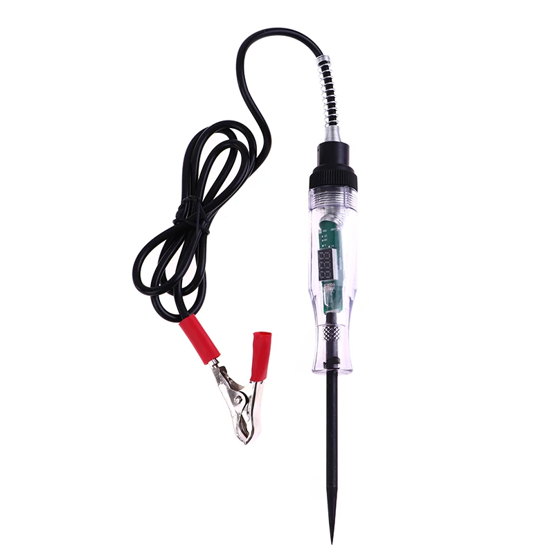 High Quality Auto 6V 12V 24V DC Car Truck Voltage Circuit Tester Car Test VoltMet Long Probe Pen Light Bulb Automobile Maint