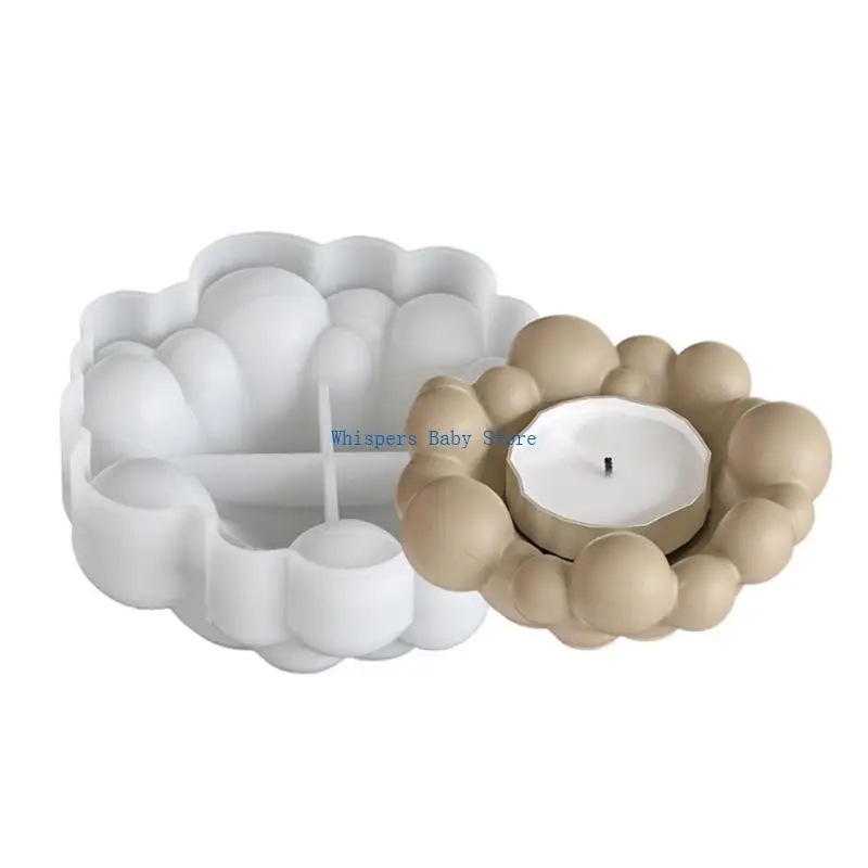 

U90E Creative Cloud Silicone Mold for Resin Plaster and Cement Trays Home Decorative Crafting Tool Silicone Texture