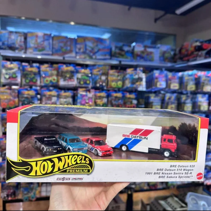 

In Stock Hot Wheels Premium Garage Series 4 Cars Simulation Car Model Alloy Car Surprise Toys Car Collection Toys Decoration