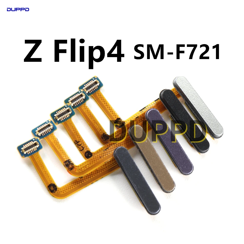 For Samsung Galaxy Z Flip4 SM-F721 F721B ZFlip 4 Power Button Fingerprint Sensor Flex Cable Replacement Repair Parts