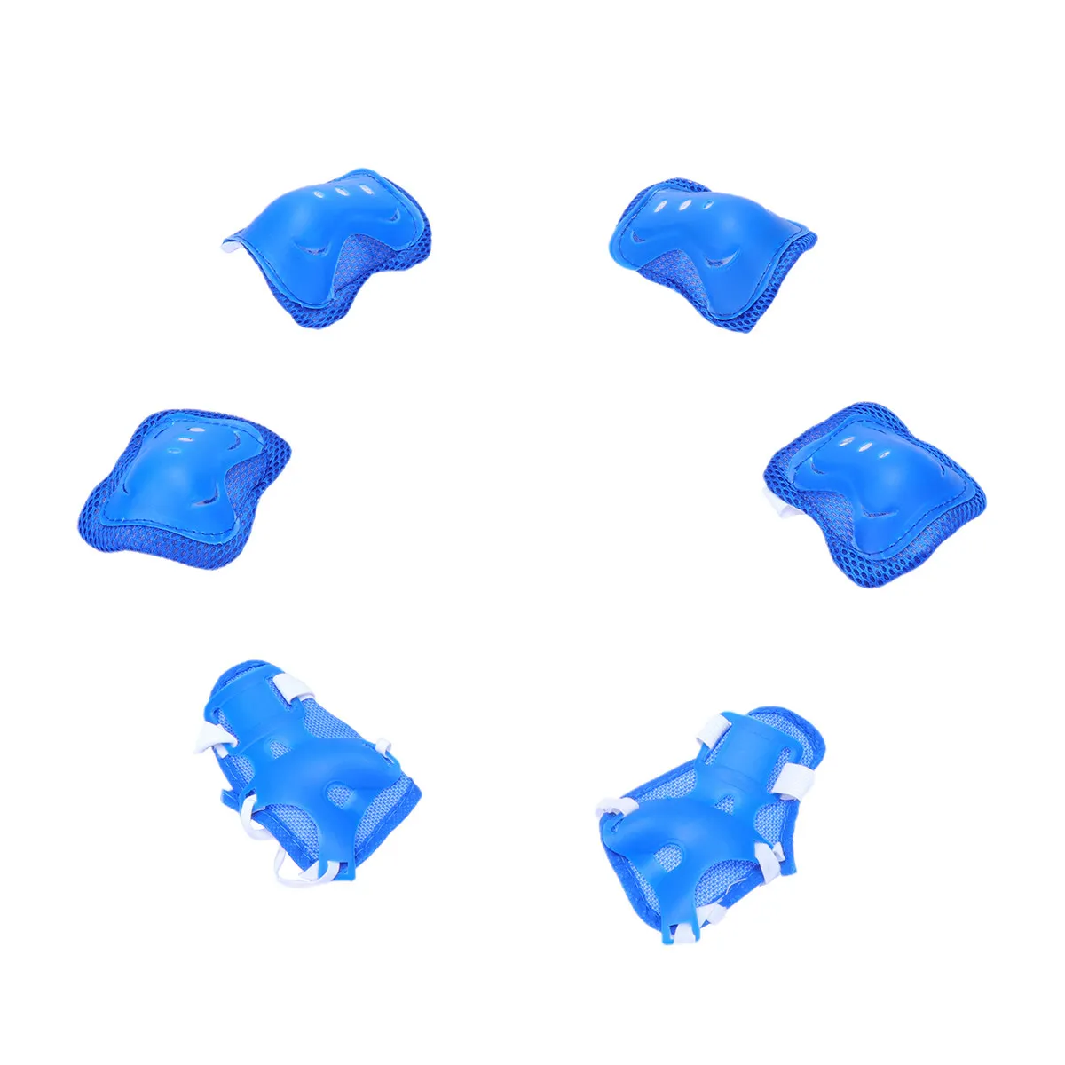 

Набор защитного снаряжения из 6 предметов: наколенники, налокотники, защита запястий, амортизирующие спортивные накладки для катания на коньках и велосипедах