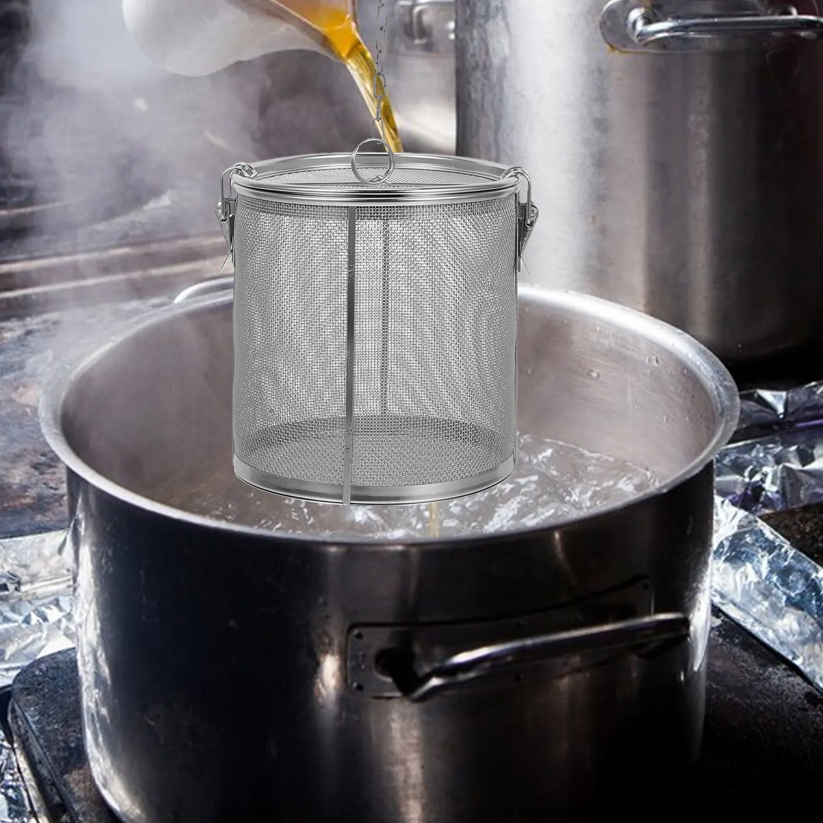 Stainless Steel Seasoning Strainer Ball Wear Resistant Kitchen Spice Filter Tea Infuser Soup Seasoning Filter Convenient