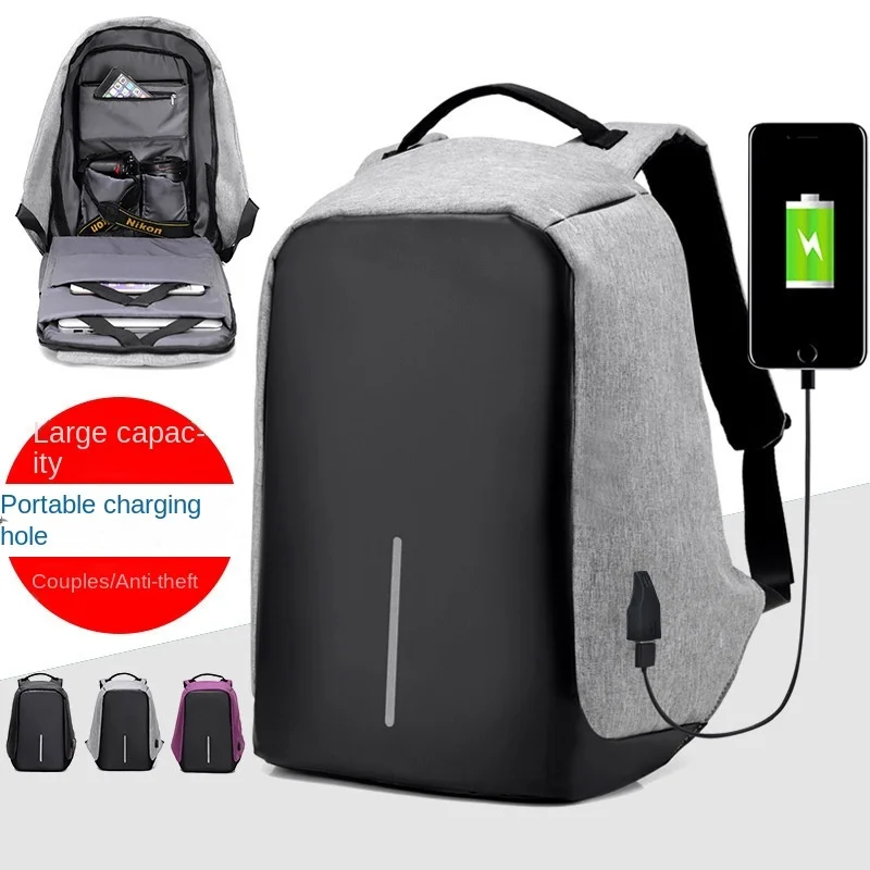 

New Men's Backpack Large Capacity Backpack Multi-functional USB Charging Port Travel Bag Business