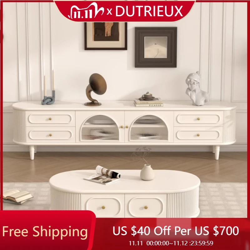 

French Solid Wood TV Cabinet Designer Storage Universal Storage Universal Tv Table Organizer Hallway Archivadores Furniture