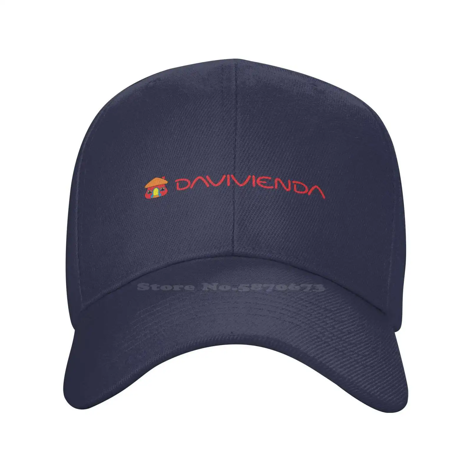 Davivienda Logo Qualität Denim Cap Strick mütze Baseball mütze