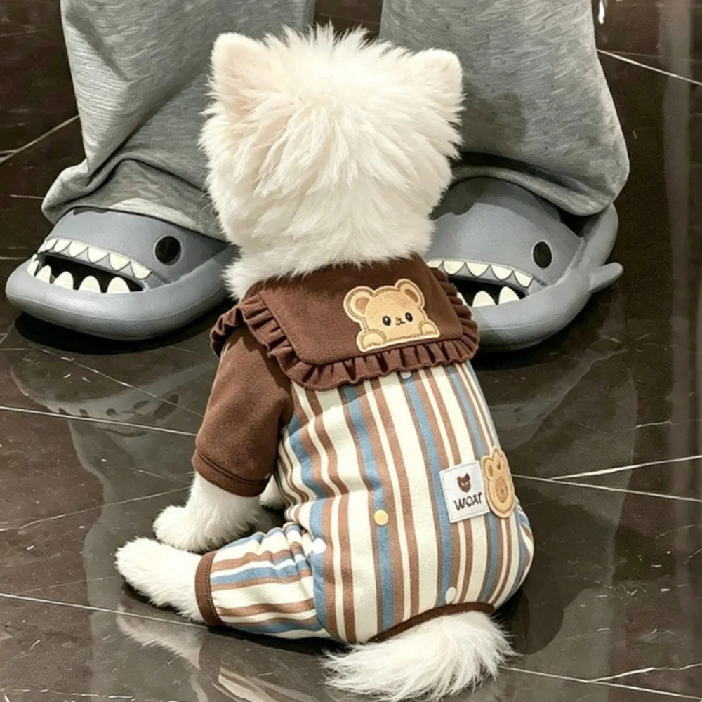 Cute Cartoon Pattern Puppy Pet Clothes Soft Washable Dog Sweater Small Dog Sweate Fall Winter Season