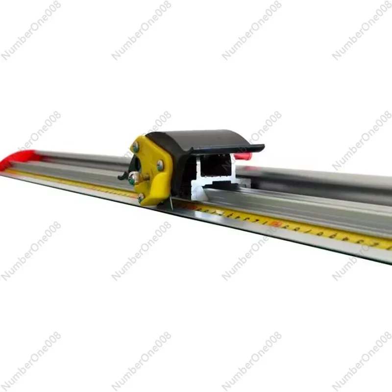 

70cm Guarded Sliding Cutter Ruler Track Cutter Trimmer Utility Ruler for Straight Safety Cuts, Boards, Banners