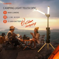 8000LM Camping Latern with Tripod, long battery life Camping Lamp with stand, High brightness camping light