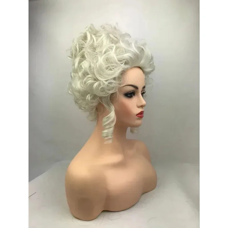 

Cosplay Marie Antoinette Princess Medium Curly Cosplay Wig Heat Resistant Synthetic Hair Cosplay Wigs Wig Cap