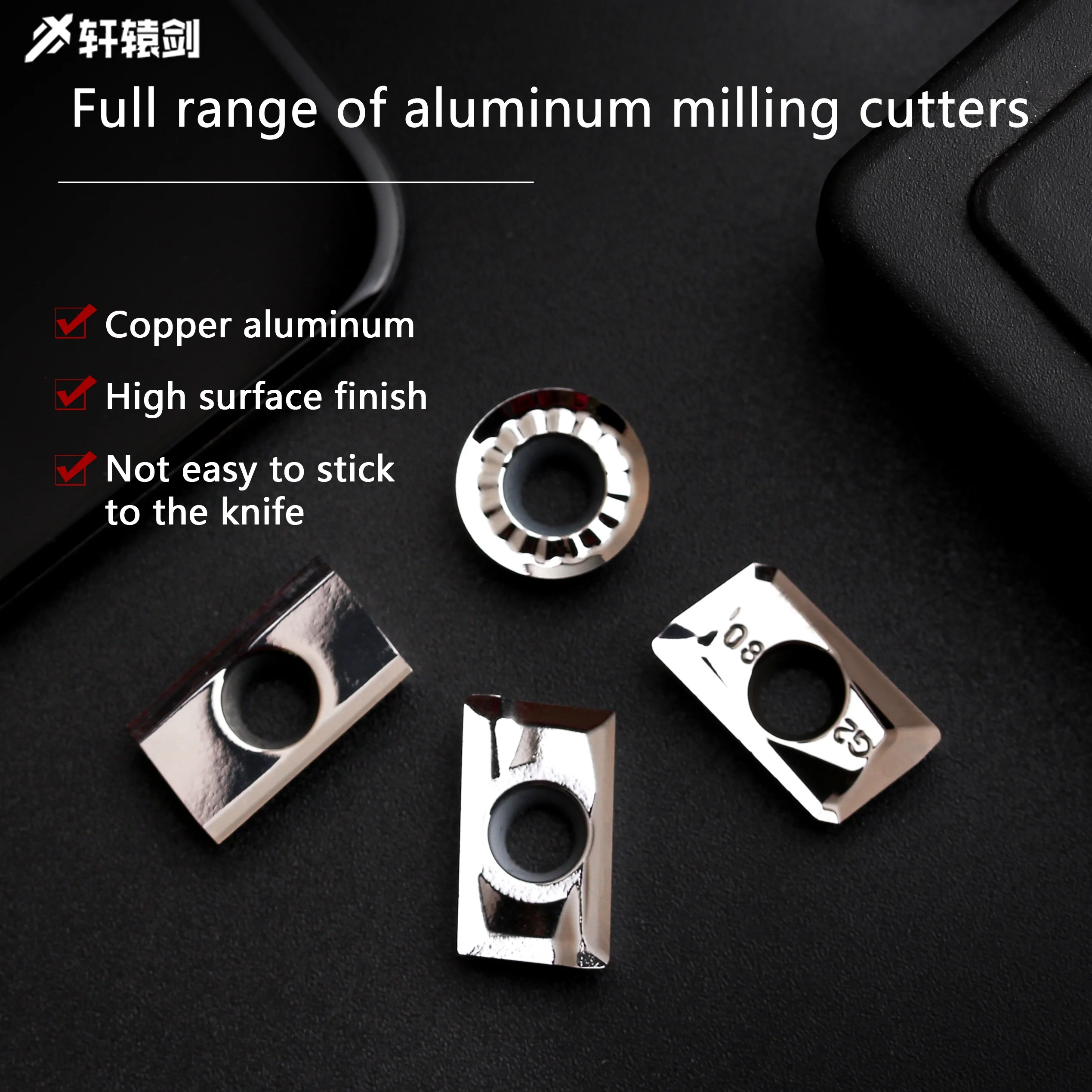 

10PCS Milling Insert APKT1135-G2/MA APKT1604-G2/MA/MA3 RCGT10T3/0803/1003/1204 SEHT1204 For Aluminium
