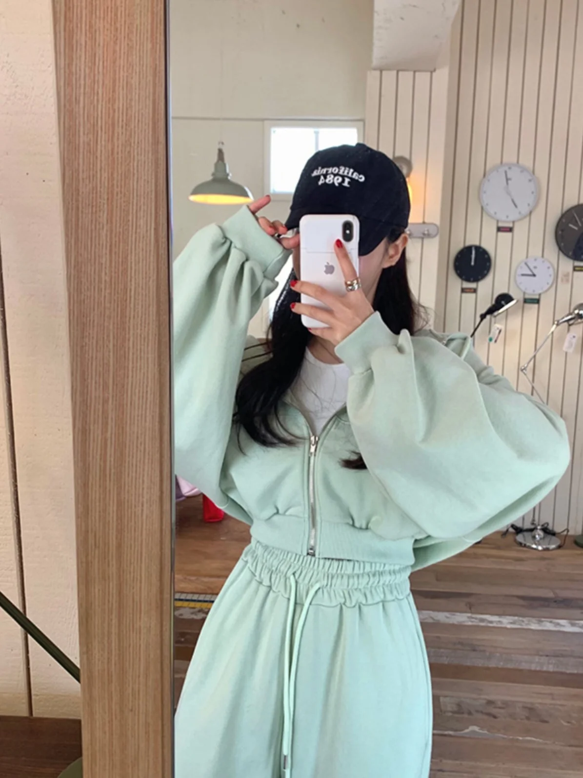 

Women's Dstring Hoodie Sweatirt Slimming Loose Fit ort Versatile Elastic Waist Straight Leg Pants Set Faionable