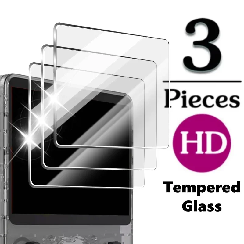 9H Hardness Tempered Glass For R36S 3.5Inch Player Games HD Screen Protectors For R36S Handheld Game Console Protective Film