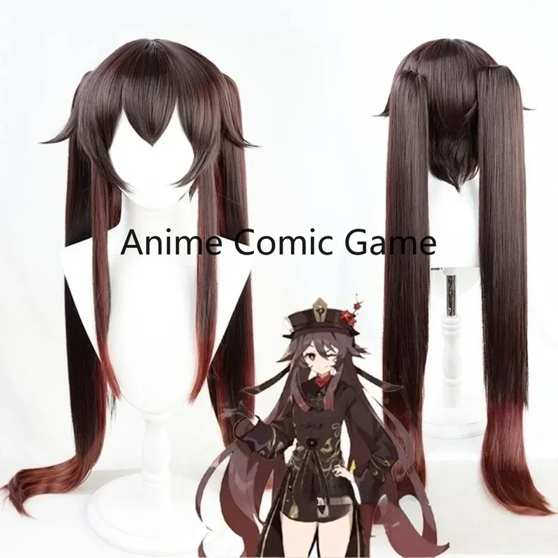 Genshin impact hugai cosplay wig anime game Hu Tenon Chinese style costume props Halloween hat cosplay figures Christmas gift