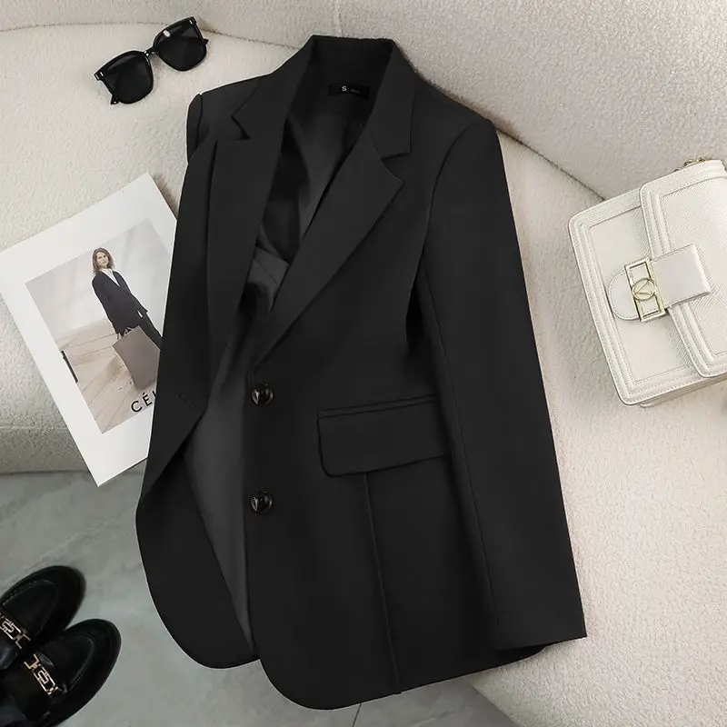 

Ele Bla Suit Jaet, женский повседневный костюм, весна-осень 2023, Новое поступление, облегающий костюм небольшого размера с верхней частью на пуговицах