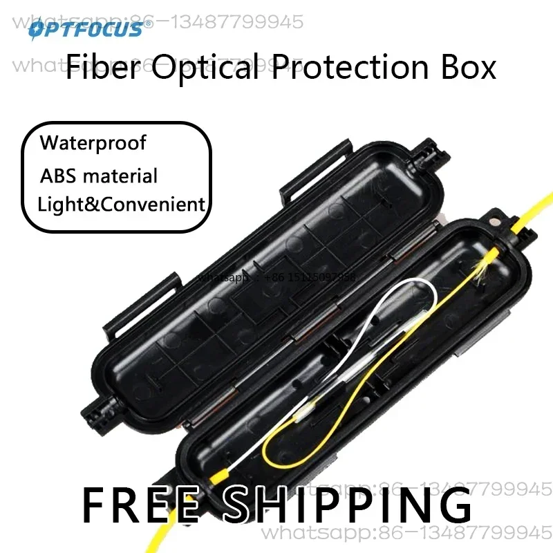Drop Optical Fiber Protection Box 20 pcs Hot Melt Fiber Core Protective Shell Waterproof High Quality Material