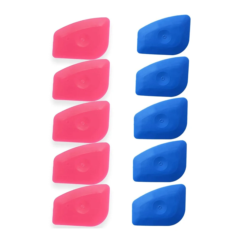 10Pcs Narzędzie do skrobania etykiet winylowych Mini ściągaczka do przyciemniania okien Naklejki samochodowe Naklejki do sitodruku Wykonywanie znaków Rzemiosło Płaski skrobak