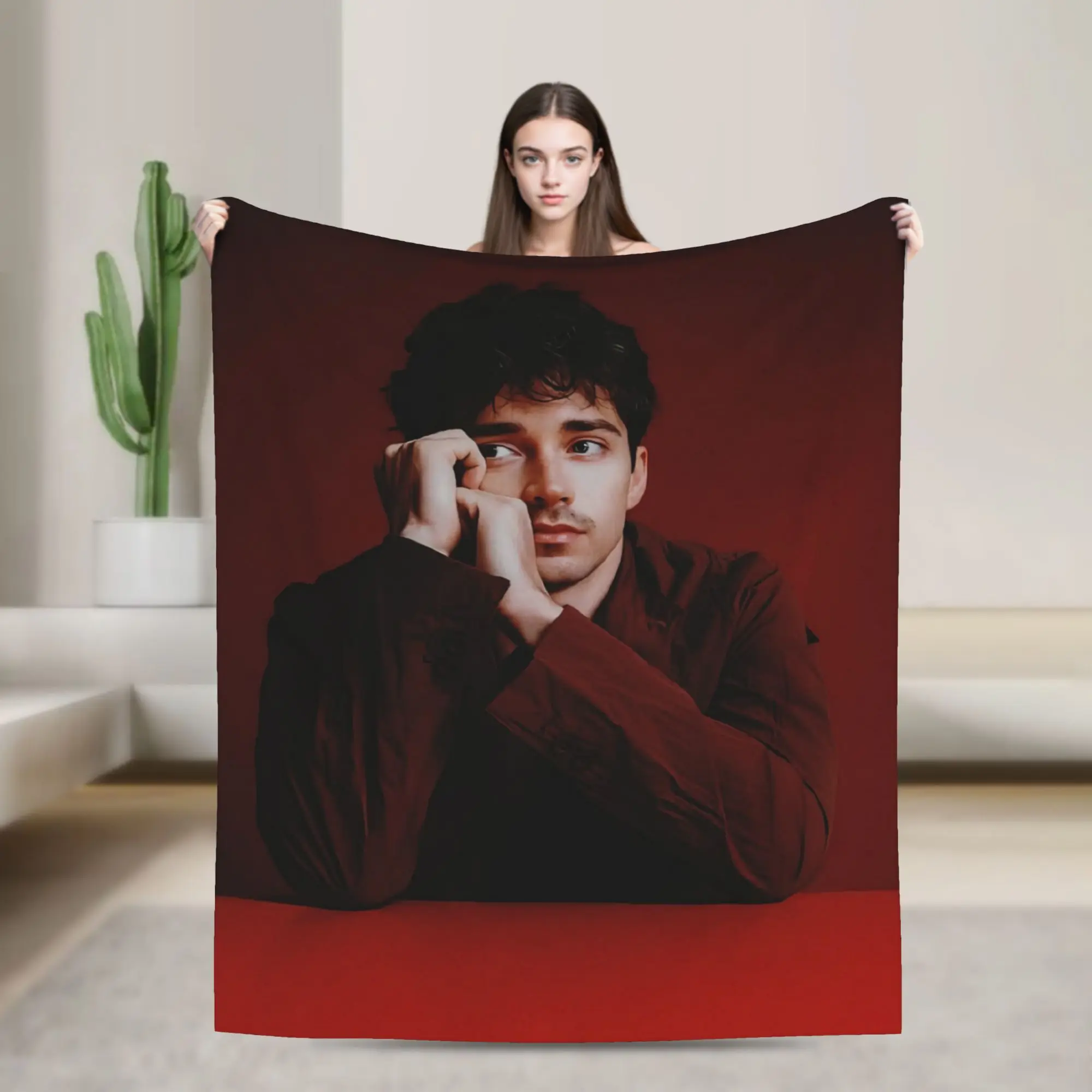 C-Charles L-Leclercs Blanket  Decorative Flannel Bedding Throws For Home Decor Soft Customized Quality Bedspread Gift Idea
