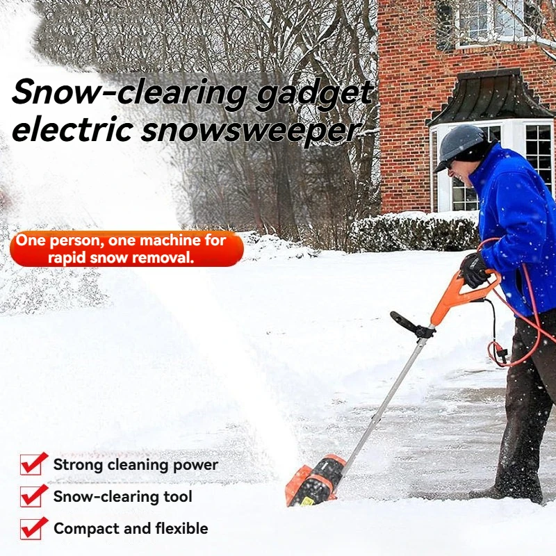 Electric Snowplow Hand-pushed Snow Sweeper Snow Shovel Electric Snow Blower For courtyard Street Snow Removal Thrower Sweeper