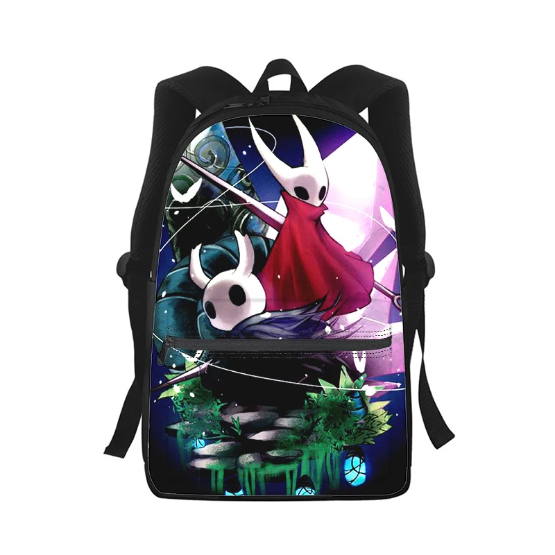 Hollow Knight gioco Uomo Donna Zaino Stampa 3D Borsa da scuola per studenti di moda Zaino per laptop Borsa a tracolla da viaggio per bambini