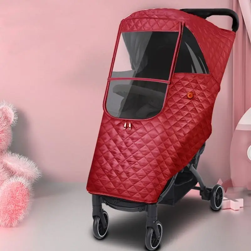 J2HD Universal Waterproof Winter Thicken Rain Cover Wind Dust Full Raincoat for Baby Stroller Accessories