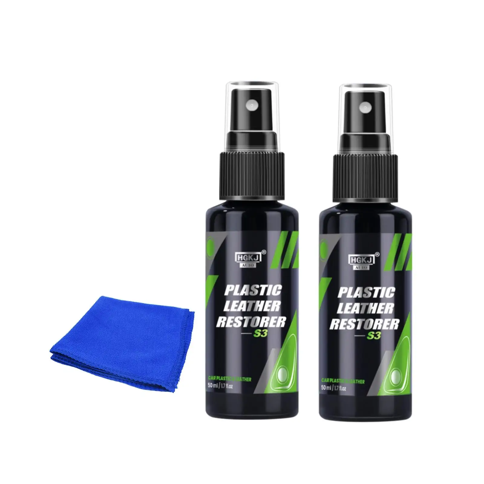 

2 Count 100ml Leather Plastic Renovator Cleaning Agent Spray Interior Parts Multipurpose Use Refurbishment Cleaner